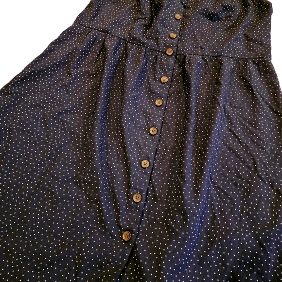 Banana Republic Navy Polka Dot Front-Button Dress NWT - XL - Picture 5 of 6
